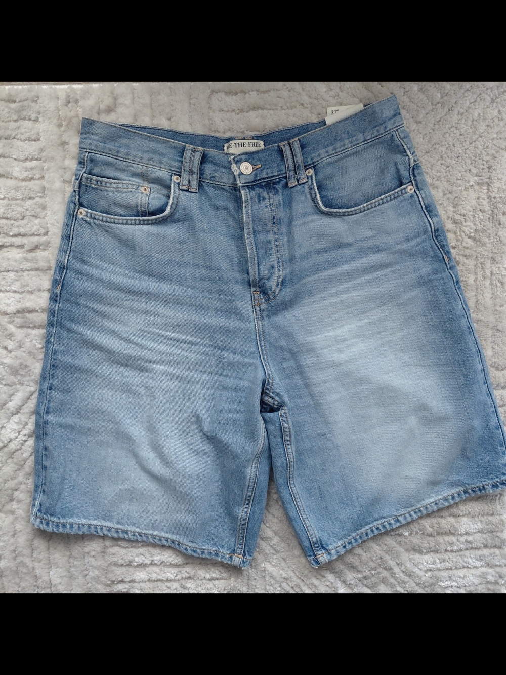 We The Free Light Wash Denim Jorts